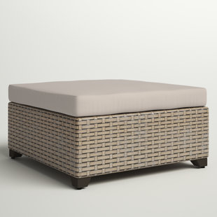 Cabral outdoor store ottoman with cushion